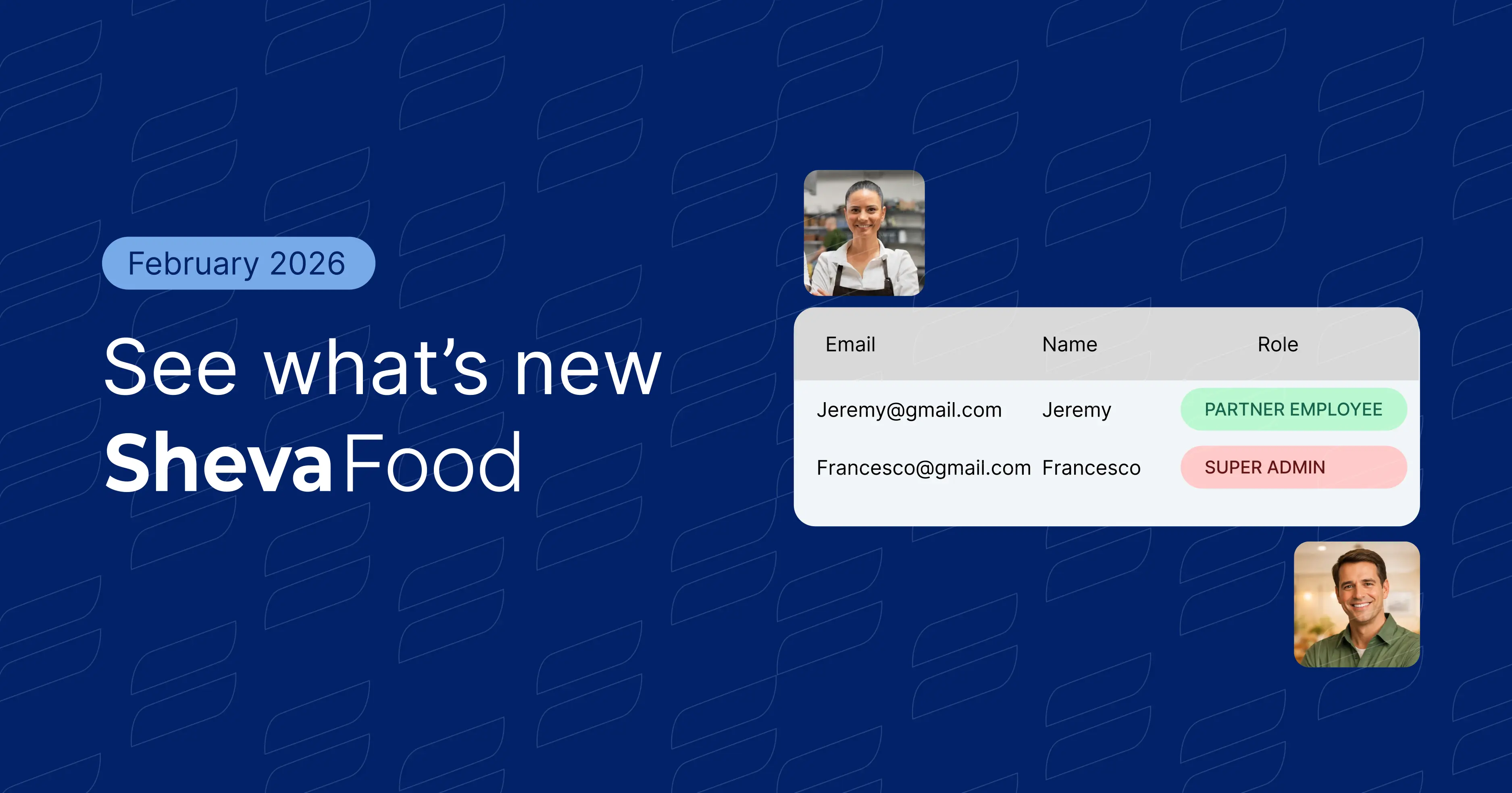 Restaurant manager inviting a team member as a collaborator to help with menu editing